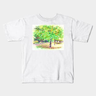 The Tracks Through The Trees Kids T-Shirt